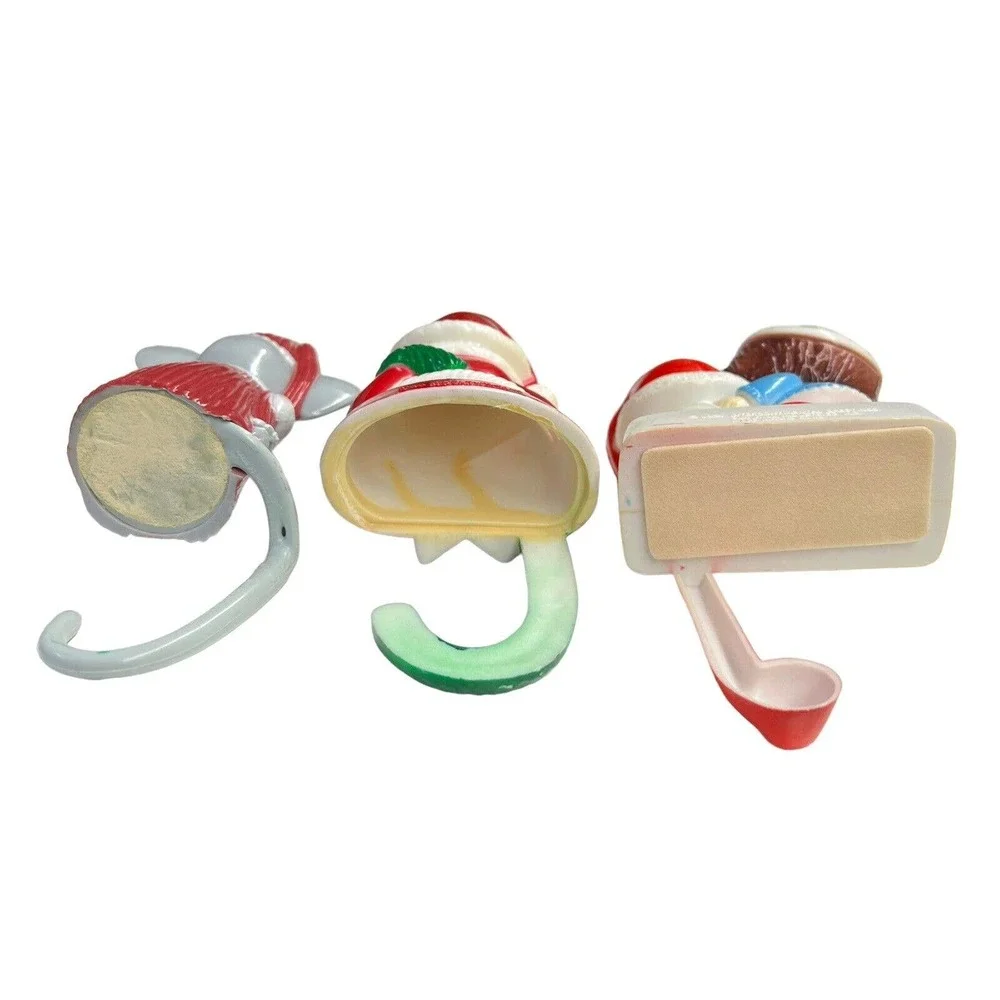 Vintage 1982‎ Sun Hill Stocking Holders Santa Claus, Boy Dog & Mouse Hanger